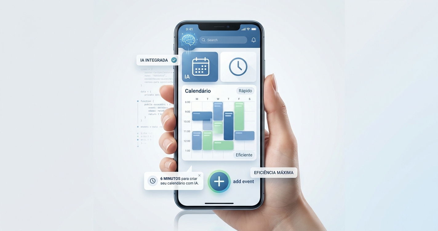 App de Calendário com IA: Crie em 6 Minutos!