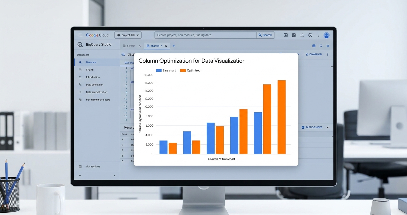 BigQuery Studio: Ajuste de Colunas para Melhor Visualização