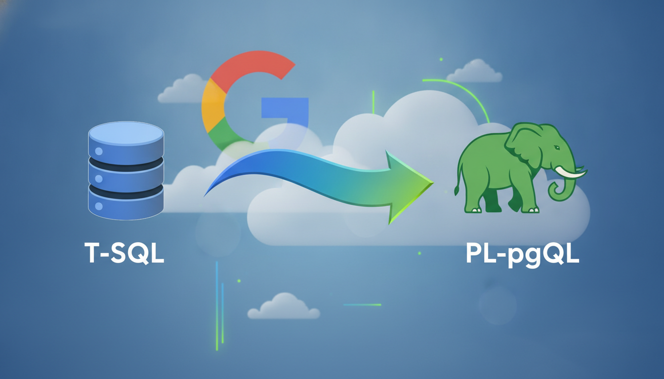 Migração T-SQL para PL/pgSQL: Confiança no Google Cloud