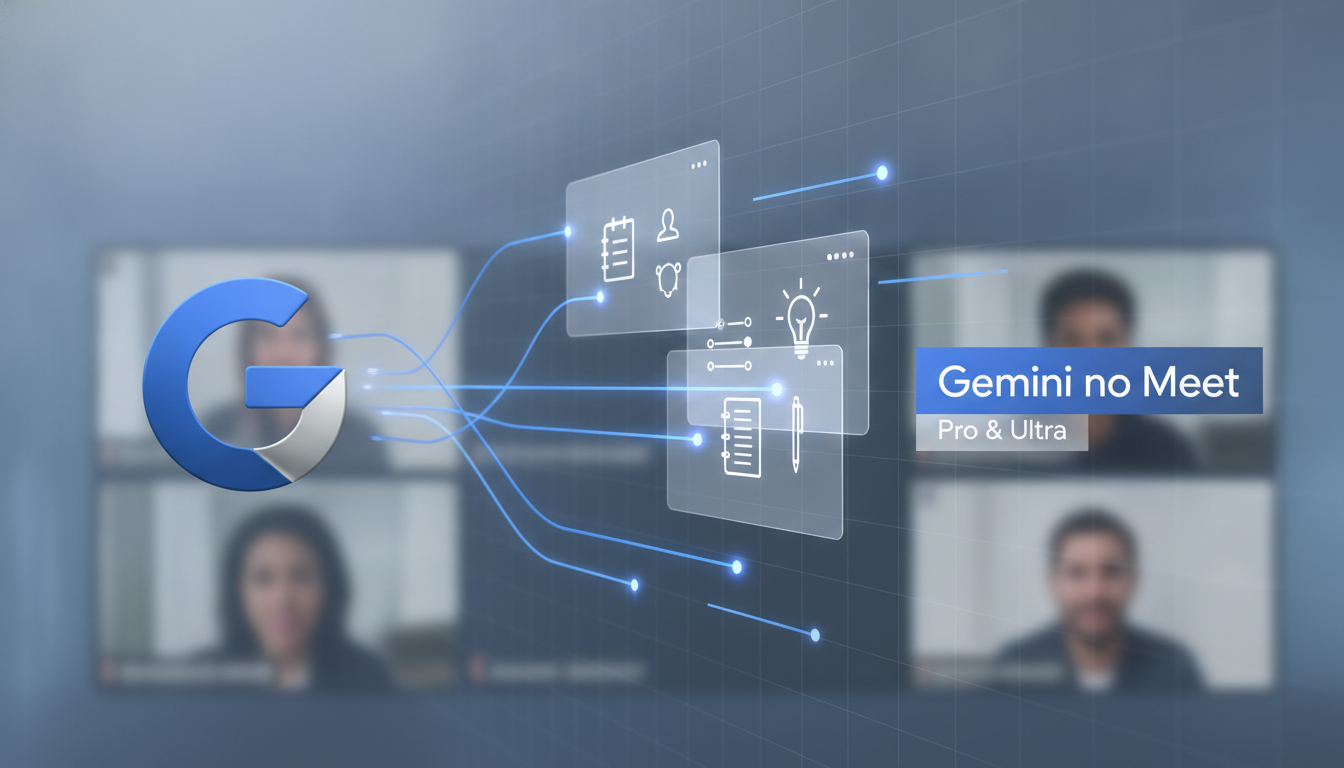 Gemini no Meet: Anotações Inteligentes para Pro e Ultra