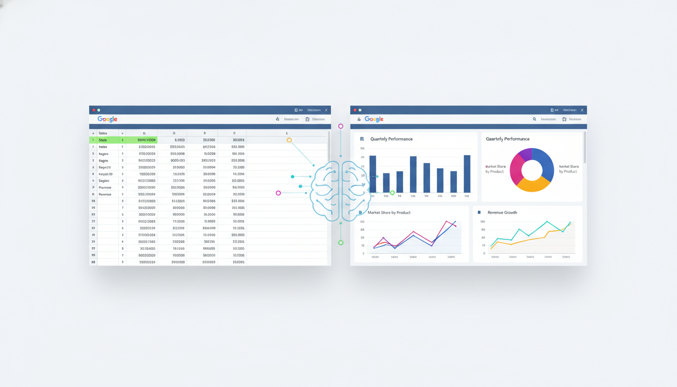 Google Sheets: Dados Viram Dashboards com IA