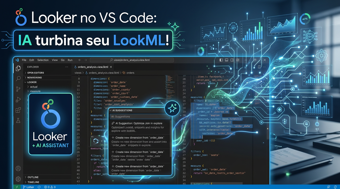 Looker no VS Code: IA turbina seu LookML!