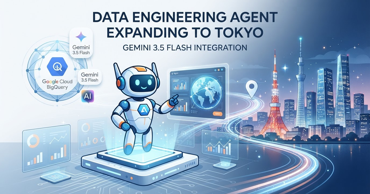 BigQuery Data Engineering Agent agora em Tóquio com Gemini 3.5 Flash